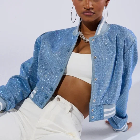 💎SOLD💎 
AKIRA Blue Sequin Jacket - Picture 4 of 7